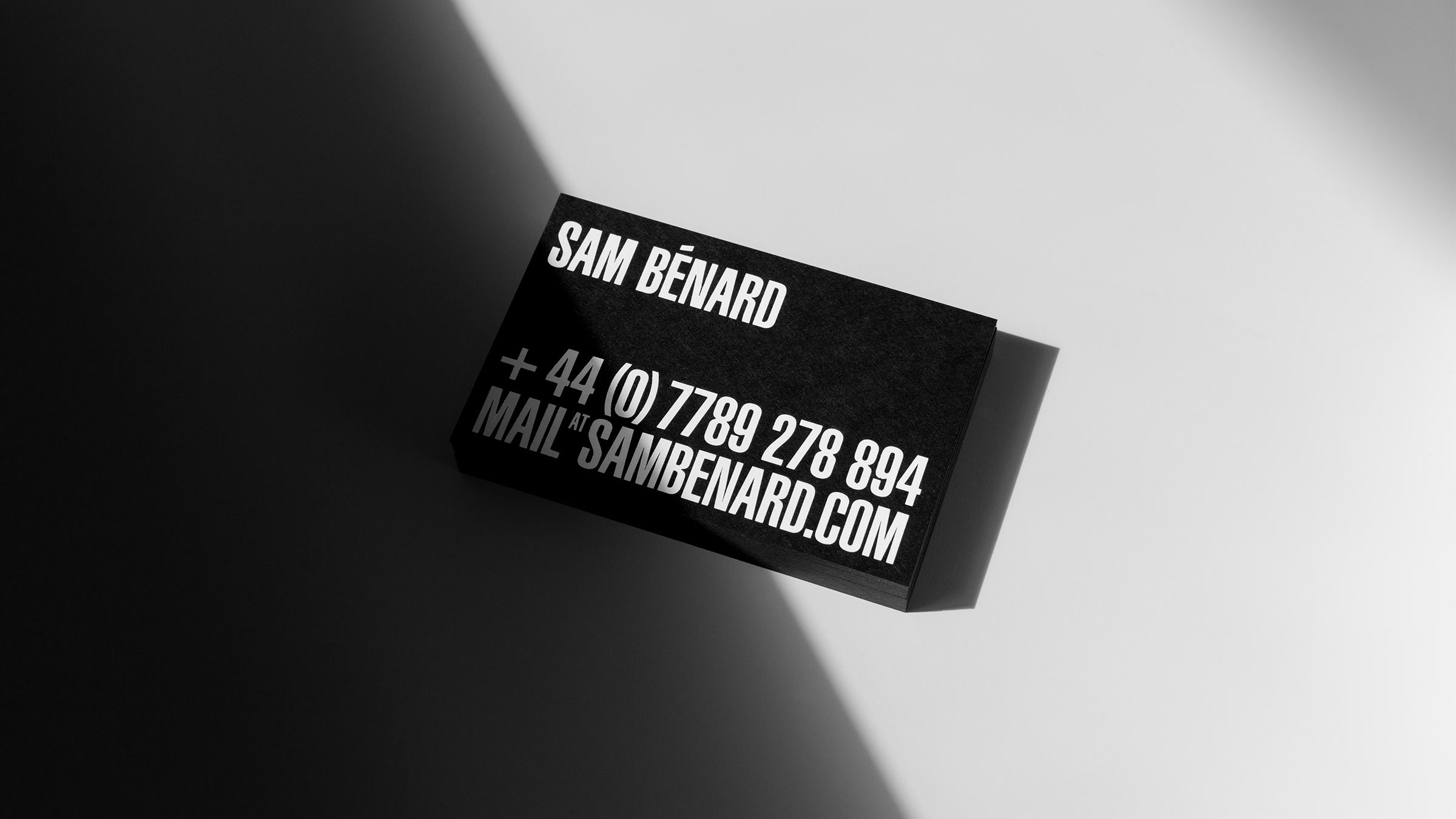 Business card for Sam Bénard